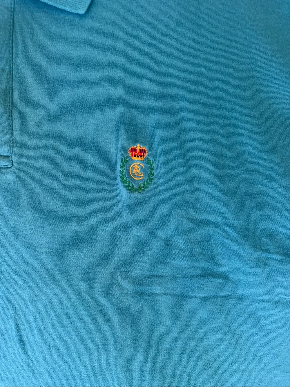 Vintage Chaps Ralph Lauren Teal Green Short-Sleeve Polo Shirt
